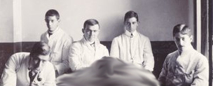 Prosectors 1903. Parkinson second from left.